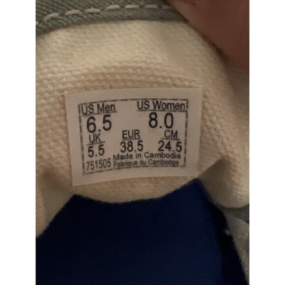 VANS Authentic 'Blue Surf Gum' Casual Sneakers Women's 8.0 / Men's 6.5 - Picture 6 of 7